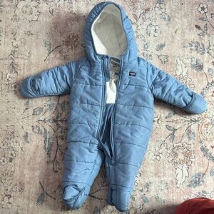 OshKosh B'gosh Light Blue Quilted Footie